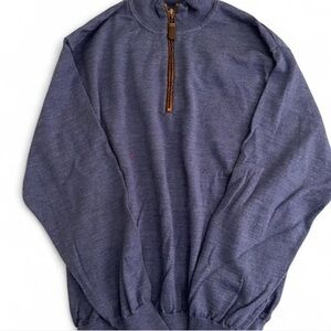 Orvis navy blue quarter zip